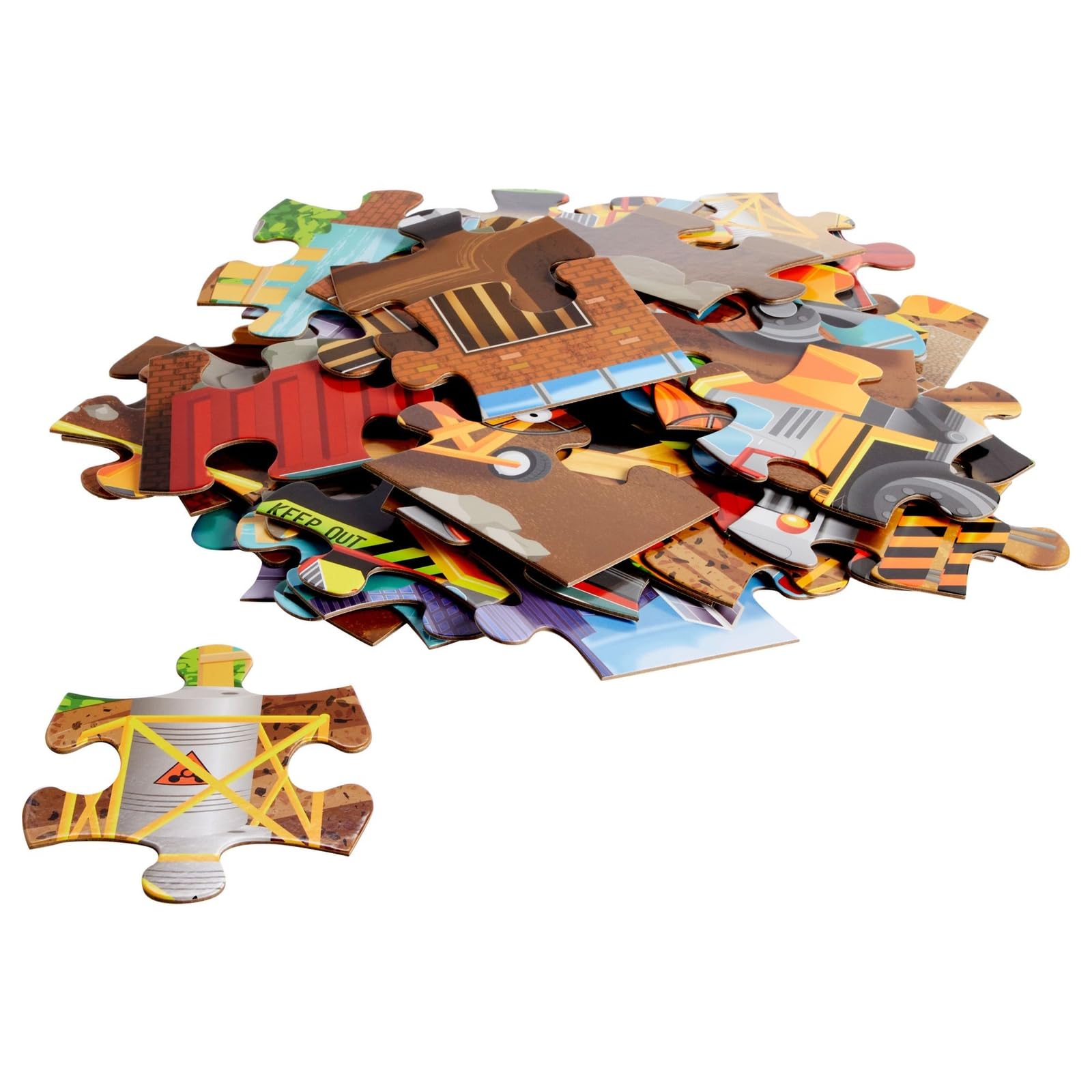 Riesiges Puzzle für Kinder, Bau, 89 x 60 cm, 48 Teile