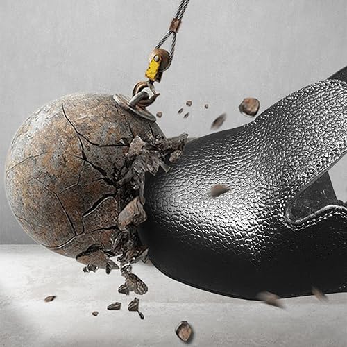 Miniatura 2 de Cubiertas de zapatos de seguridad con puntera de acero, suela antideslizante y correa ajustable, cubrezapatos unisex para la industria y la