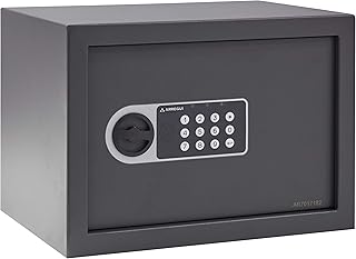 ARREGUI Premier 16501-S2 Caja Fuerte de Acero con Cerradura Electrónica, Caja de Seguridad para Casa y Hogar, Teclado con Código Programable, con Llave de Emergencia, 25 x 35 x 25 cm, 16 L