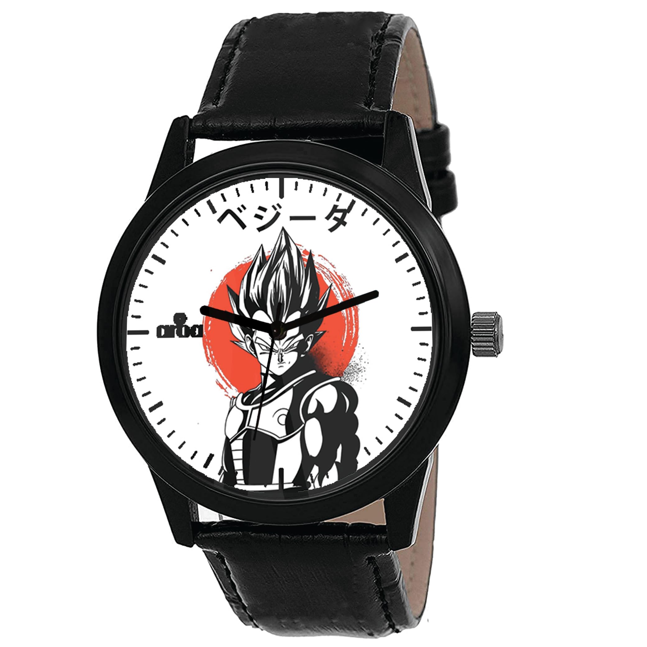 AROA Watch New Watch for Vegeta Anime with Red Ball On The Back Model : 774 Black Metal Type Analog Black Strap Watch White Dial for Men Stylish Watch for Boys- (B0C8DM9LJC) Amazon Price History, Amazon Price Tracker
