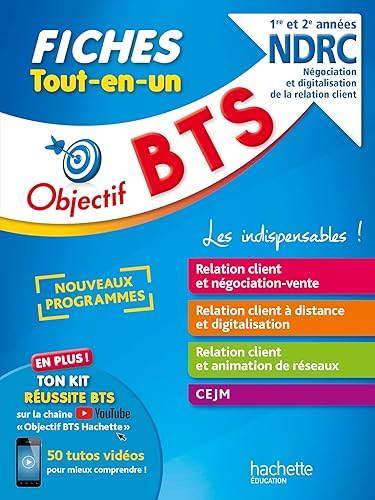 Objectif BTS Fiches Tout-en-un BTS NDRC - Nouveaux programmes
