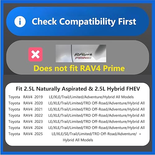 Miniatura 5 de Caja de almacenamiento oculta para maletero Toyota RAV4 2019-2025, organizador de escotilla trasera de carga para SUV, espacio adicional para RAV4