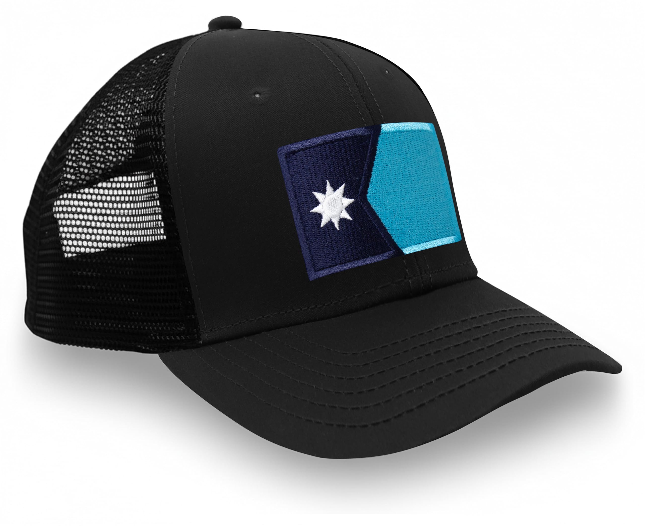 International Tie State Hat for Men and Women, Adjustable Snapback Trucker Baseball Cap with Embroidered Patch