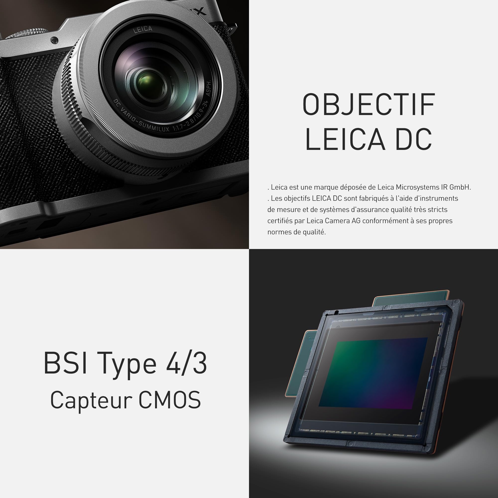 Panasonic LUMIX DC-L10E-K Appareil Photo Compact Haut de Gamme avec Objectif Leica 24-75 mm F1,7-2,8, 20,4 Mpx, Autofocus Hybride par Détection de Phase, Vidéo 4K, Prise de Vue Verticale, Noir