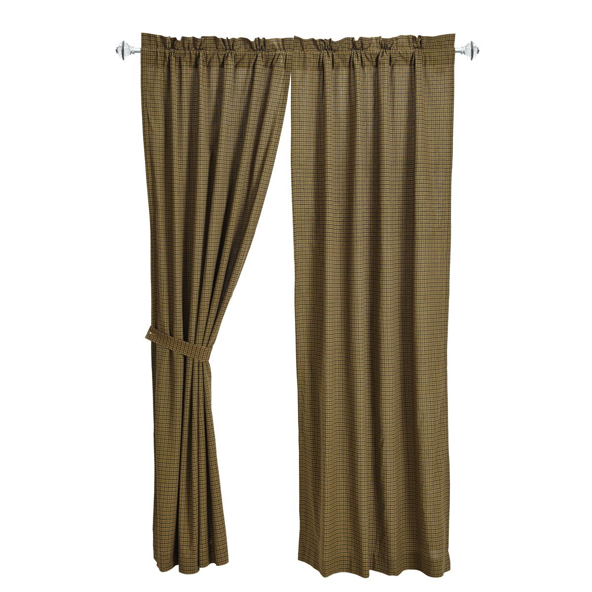 Green Plaid Curtains Panels Curtains & Drapes 2023