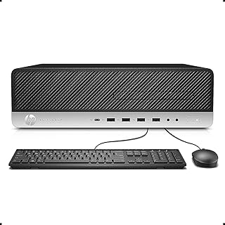 HP EliteDesk 800 G3 Small Form Factor PC Desktop, Intel Core i7-6700 up to 4.0 GHz, 32GB DDR4, 512GB SSD, RGB Keyboard, Wired Mouse, WiFi, BT 4.0, Windows 10 Pro (Renewed)