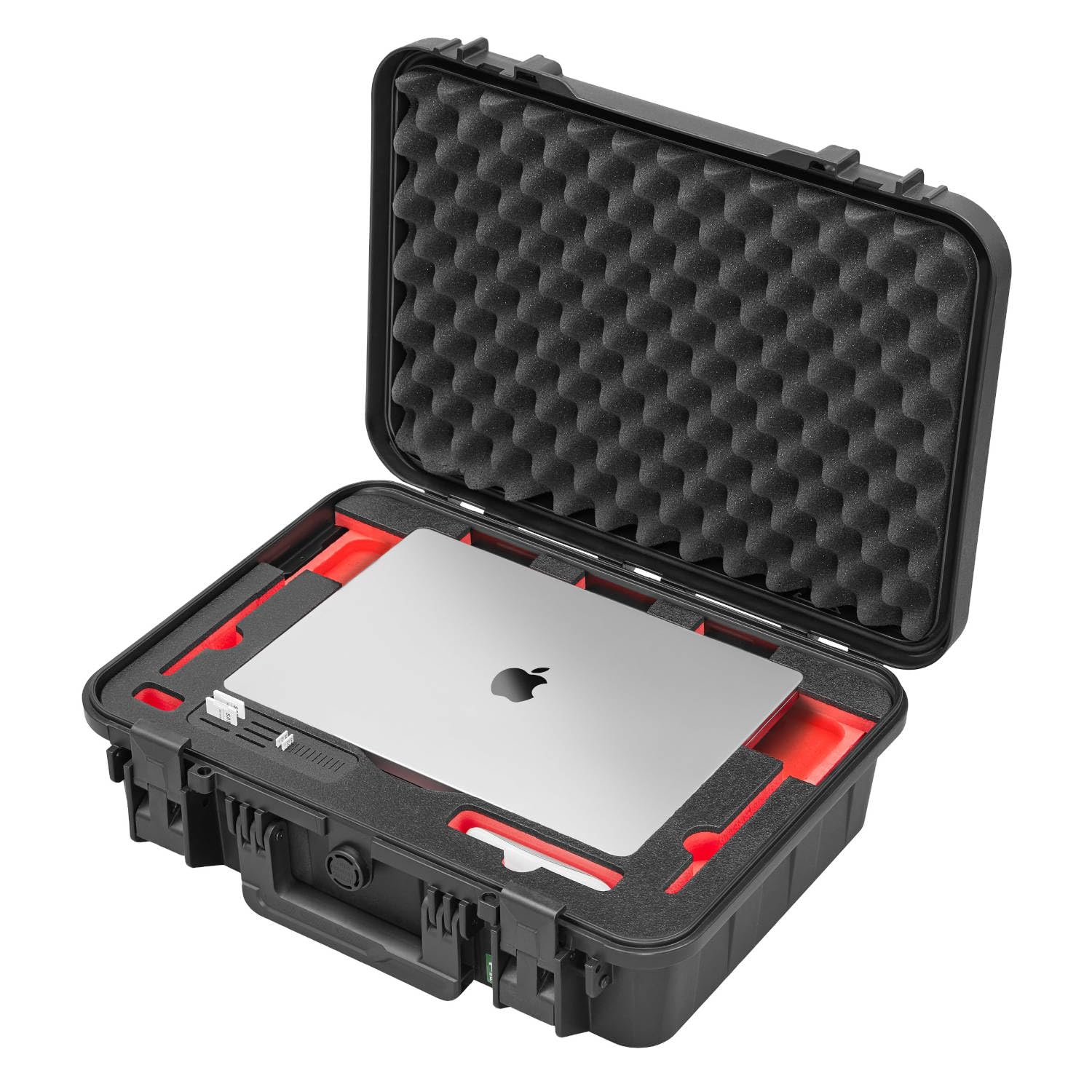 TOMcase Custodia per MacBook Pro 14" (M1 – M5), robusta e impermeabile valigetta protettiva ECO (IP65) per laptop/notebook - Made in Germany (14")