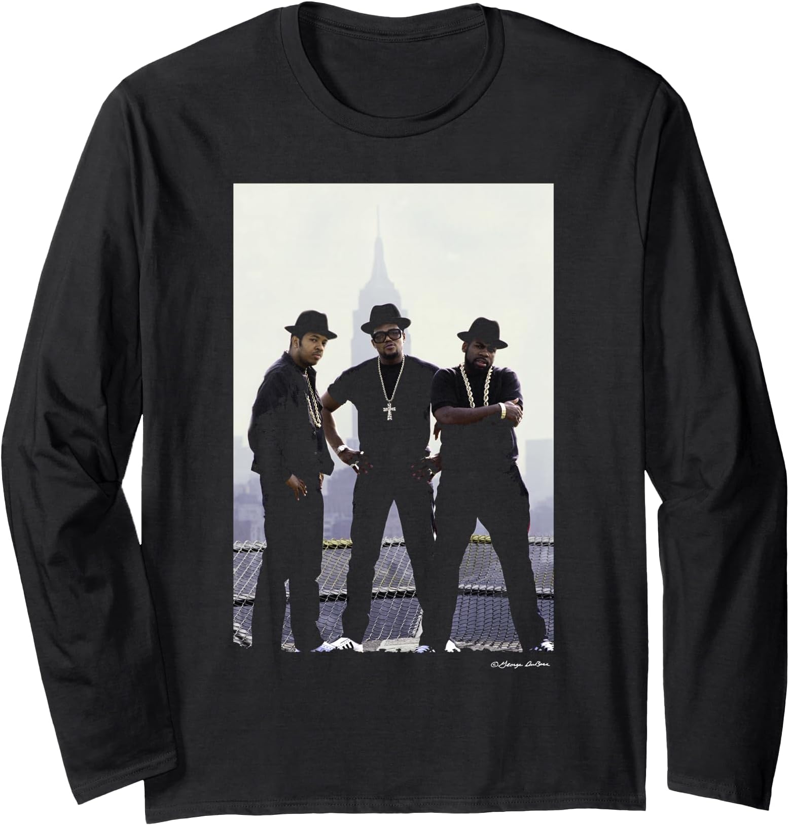 Run-DMC Hip Hop NYC Promo Shot By George DuBose Long Sleeve T-Shirt