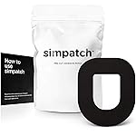 SIMPATCH Adhesive Patch for OmniPod - Pack of 25 - Multiple Colors Available (Black)