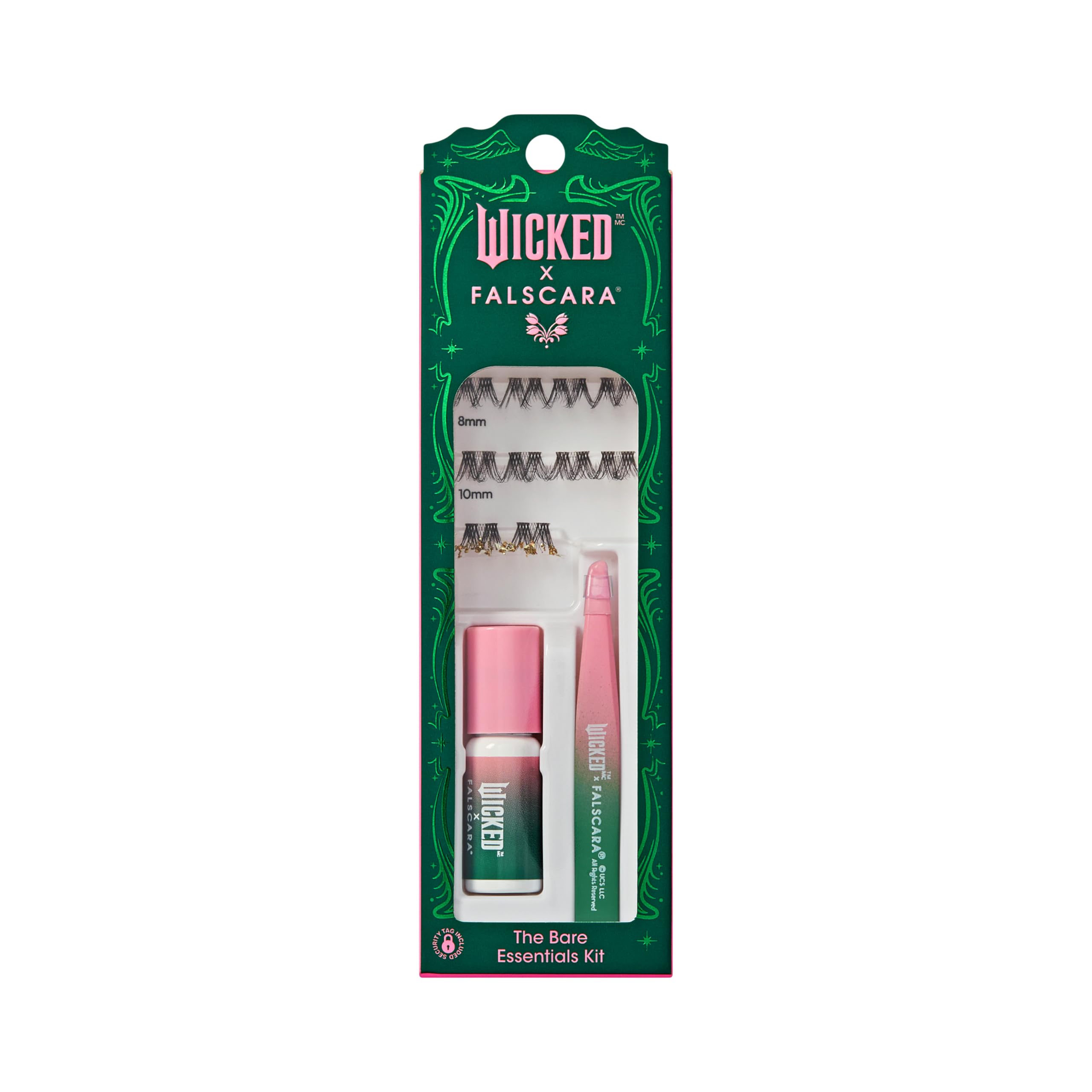 WICKED X FALSCARA False Eyelashes Lash Extension Kit Normal is Overrated 10 Lash Clusters 8mm-10mm Medium Volume Yellow