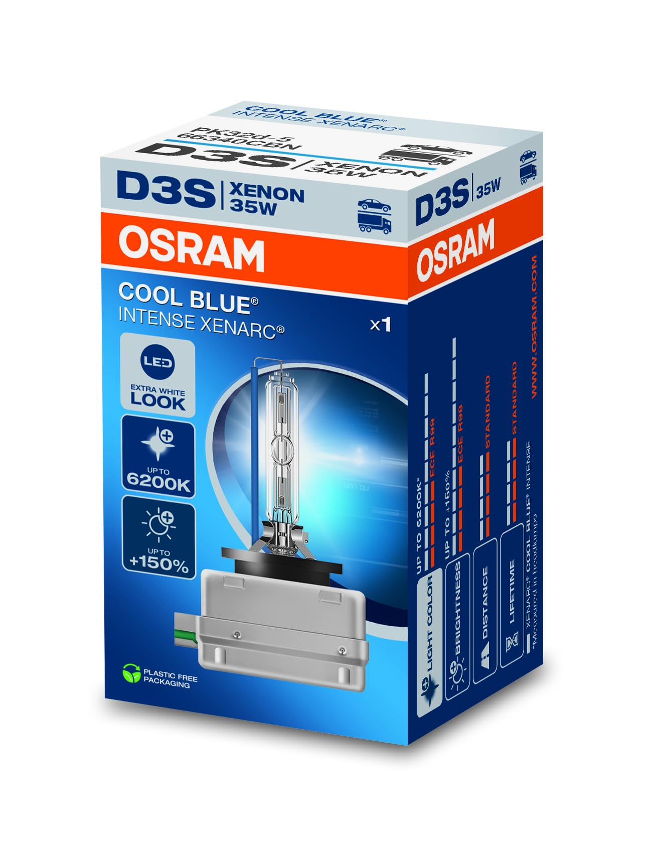 OSRAM Light Bulbs VW,AUDI,MERCEDES-BENZ 66340CBN 93065985,N10721806 Bulb, spotlight