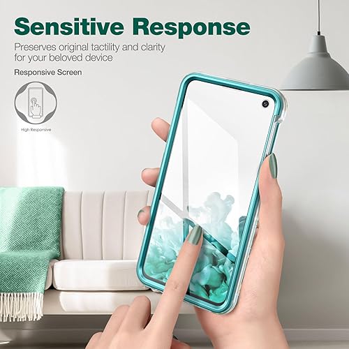 Miniatura 6 de SURITCH Funda para Galaxy S10e, protector de pantalla integrado mármol natural a prueba de golpes, funda resistente para Samsung Galaxy S10e de 5.8