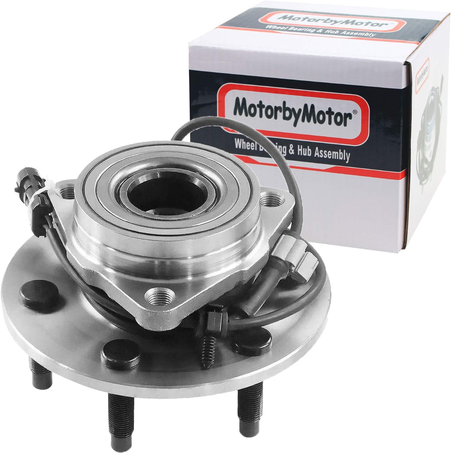 515036 Front Wheel Hub and Bearing Assembly 4WD with 6 Lugs for Chevy Silverado Tahoe Avalanche Suburban Express 1500, GMC Sierra Yukon Savana, Cadillac Escalade ESV EXT w/ABS