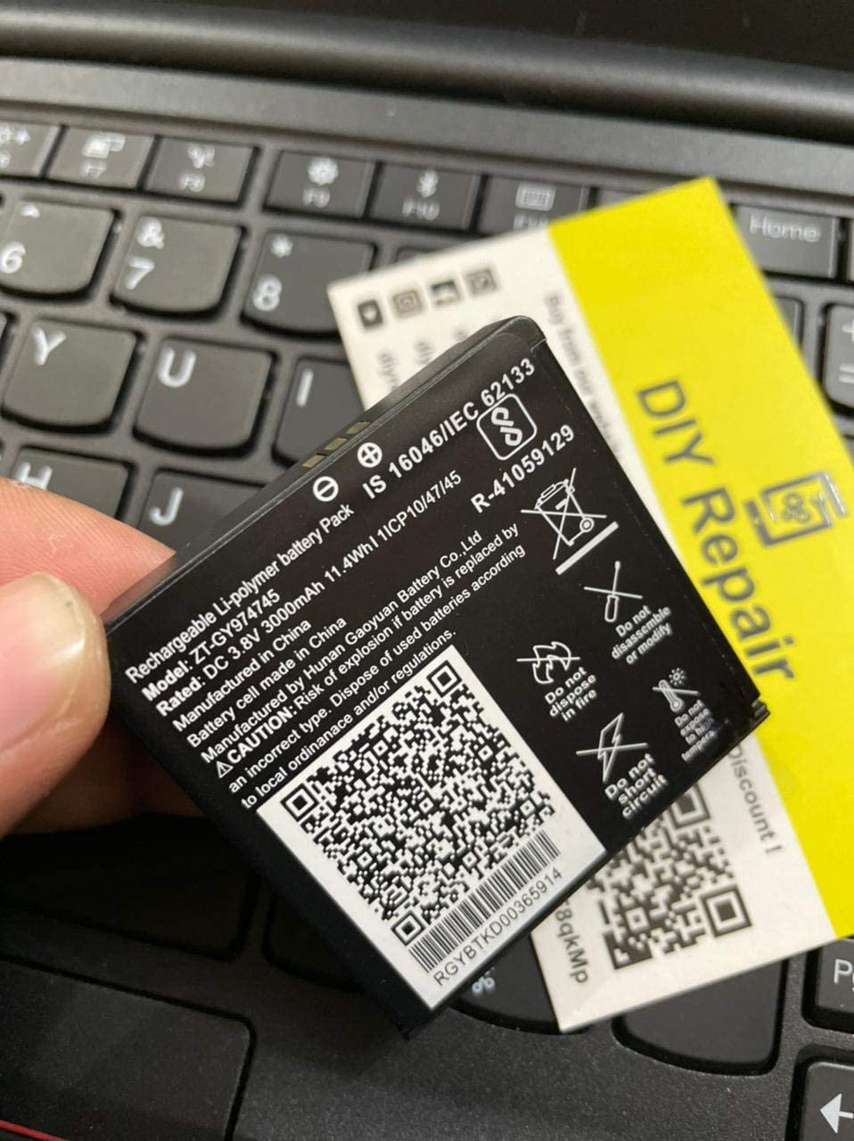 DIY Repair Original ZT-GY974745 {3000mAh} Battery for Jio WiFi Dongle JMR1040 Jiofi 6 JMR815 Wireless Router with 100 Days Warranty.