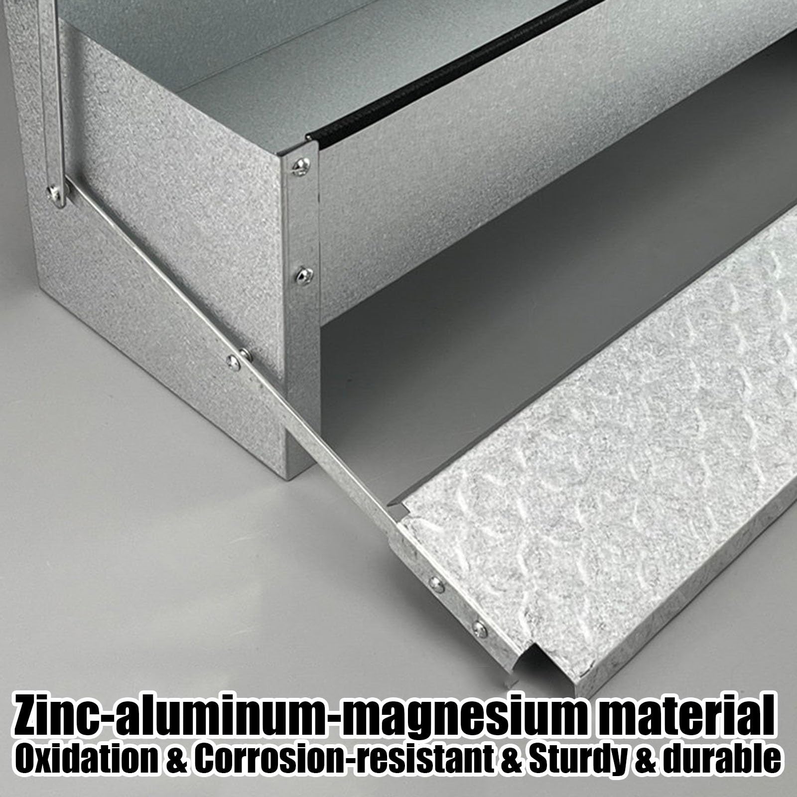 Mangiatoia Automatica A Pedale Per Polli, Alimentatore Metallico Anti-spreco E Anti-roditori, Coperchio Resistente Alle Intemperie Per Uso Esterno, Galline Nane