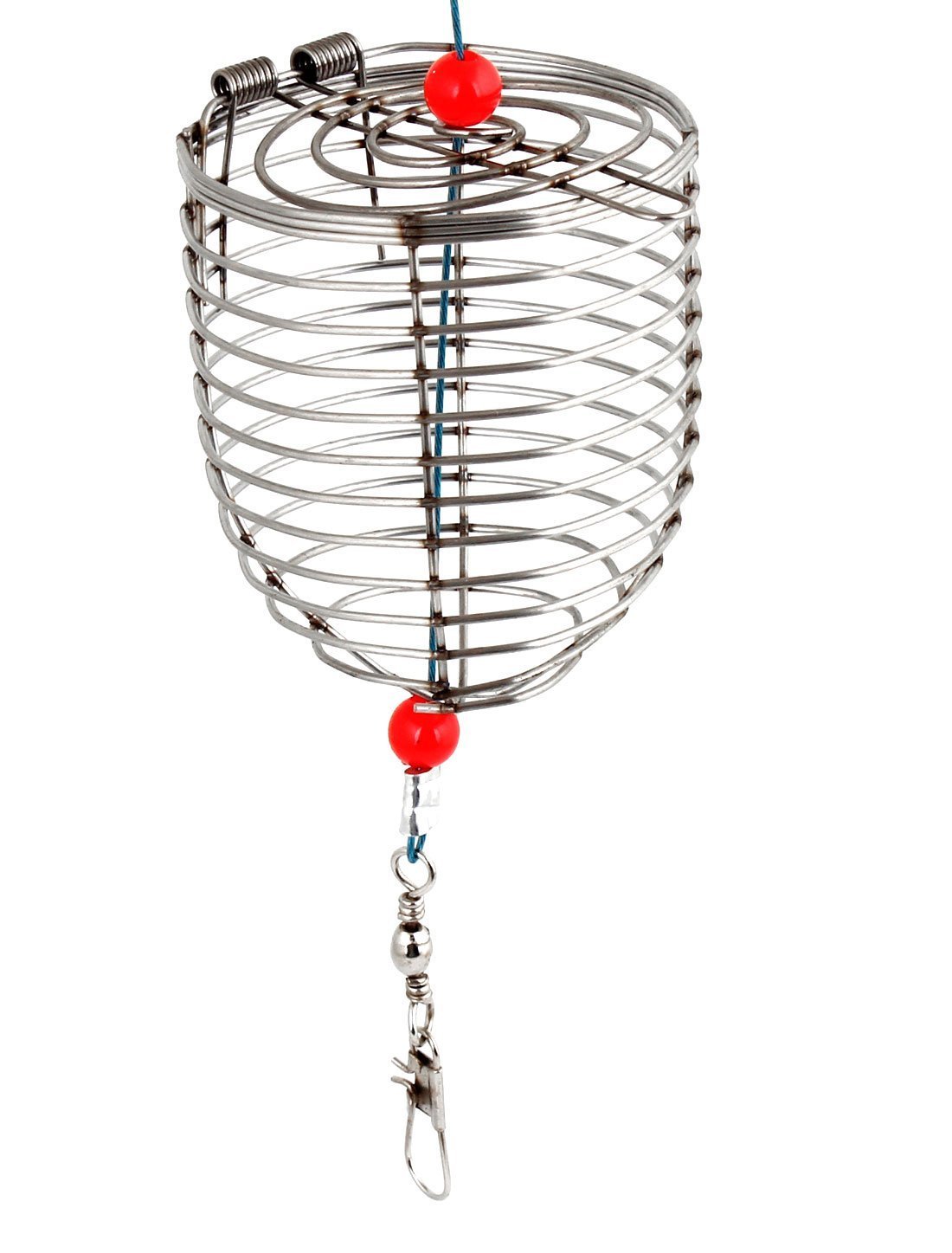 Small Stainless Steel Fishing Bait Cage Trap Basket Feeder Holder : Sports & Outdoors