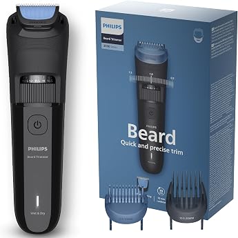 【2025 Model】Philips Beard Trimmer 3000 Series Black BT3620/15 | ヒゲを好みの長さに整えやすい | 使用時間約70分 | 防水 | 本体丸洗い可 | オイル差し不要 | ブラック | BT