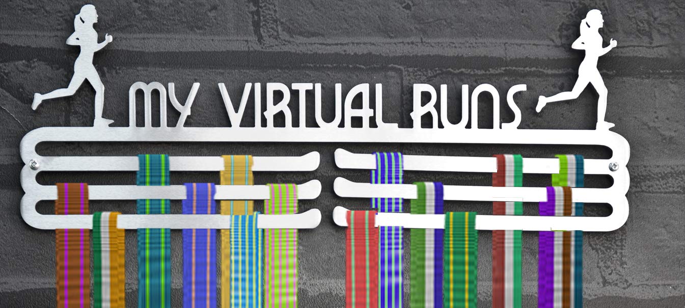 Medaillen-Aufhänger für läufige Medaillen – Virtual Runner weiblich
