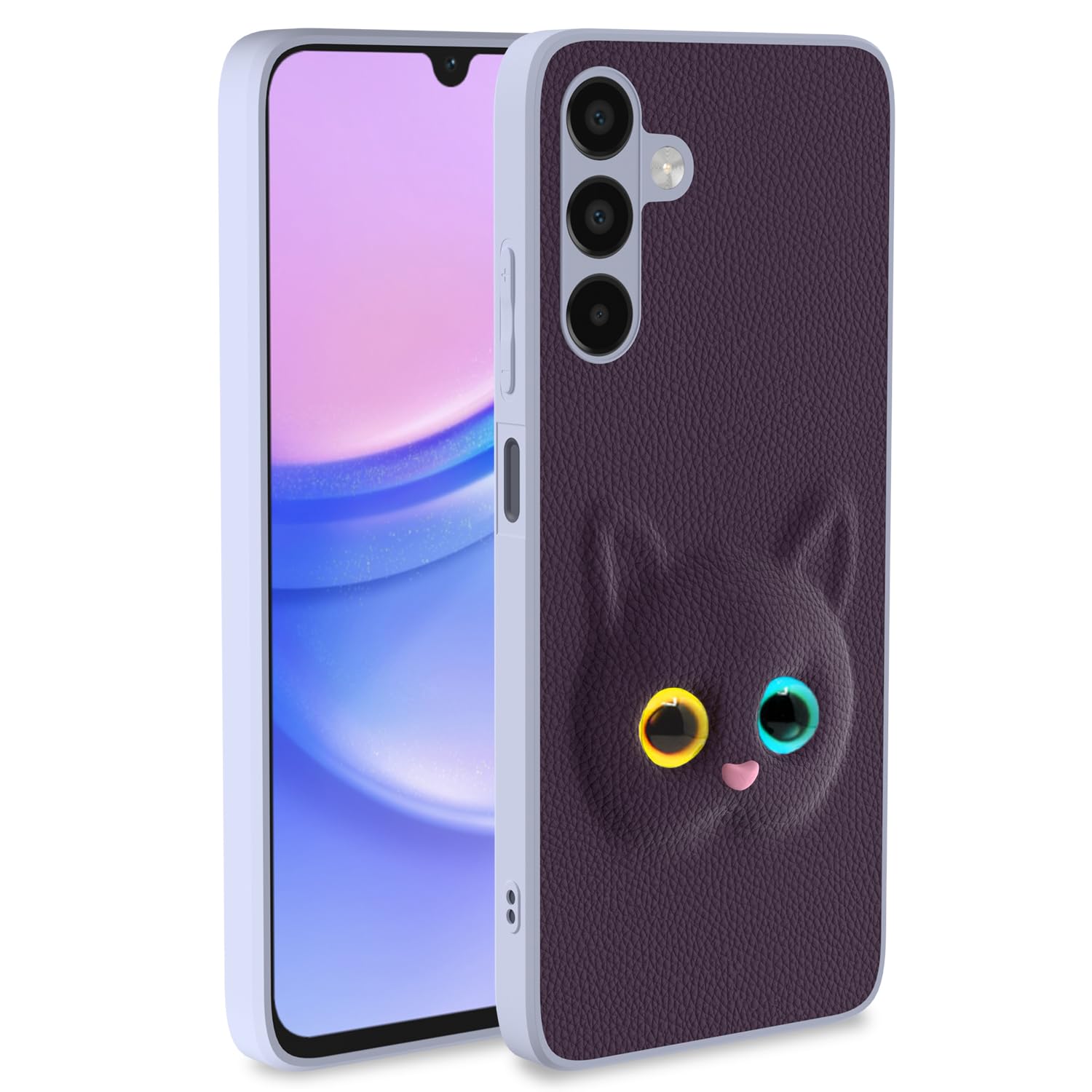 Pikkme Samsung Galaxy A15 5G Back Cover for Girls | Cute Cat Leather Finish | Soft TPU | Case for Samsung Galaxy A15 5G (Purple) (B0D5CRPWB7) Amazon Price History, Amazon Price Tracker