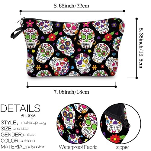 Miniatura 4 de MRSP - Bolsa de cosméticos, bolsas de maquillaje para mujeres, pequeña funda para maquillaje, bolsas de viaje para artículos de aseo personal a