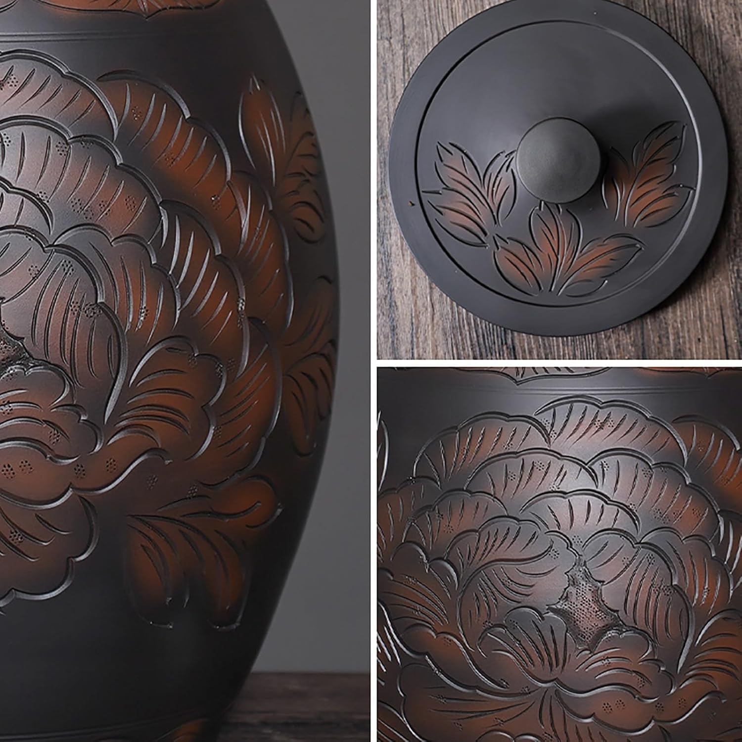 Ceramiczny kosz do przechowywania ryżu o dużej pojemności z pokrywką, dozownik ziarna na mąkę, cukier, wypieki, kuchenny pojemnik na żywność, mieści 25 kg