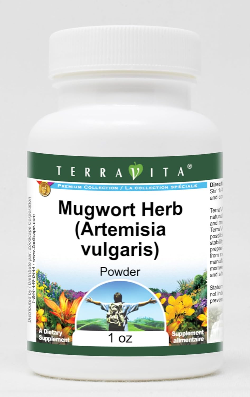 Terravita Mugwort Herb (Artemisia vulgaris) Powder (1 oz, ZIN: 511647) - 3 Pack