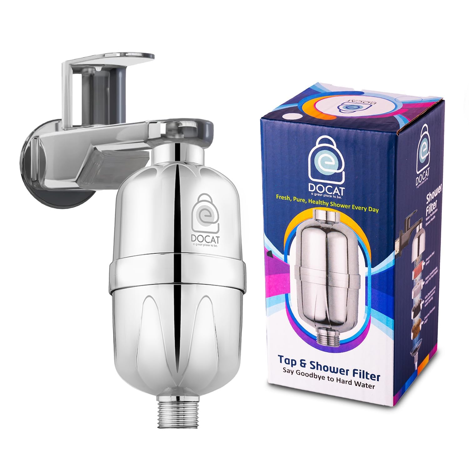 DOCAT Hard Water Filter - Cleaner Showers & Taps -1 DOCAT Hard Water Filter - Cleaner Showers & Taps -1