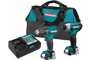 Makita 12V CT232 Cordless Drill Driver and Impact Driver 1.5Ah Lithium-Ion Battery Combo Kit