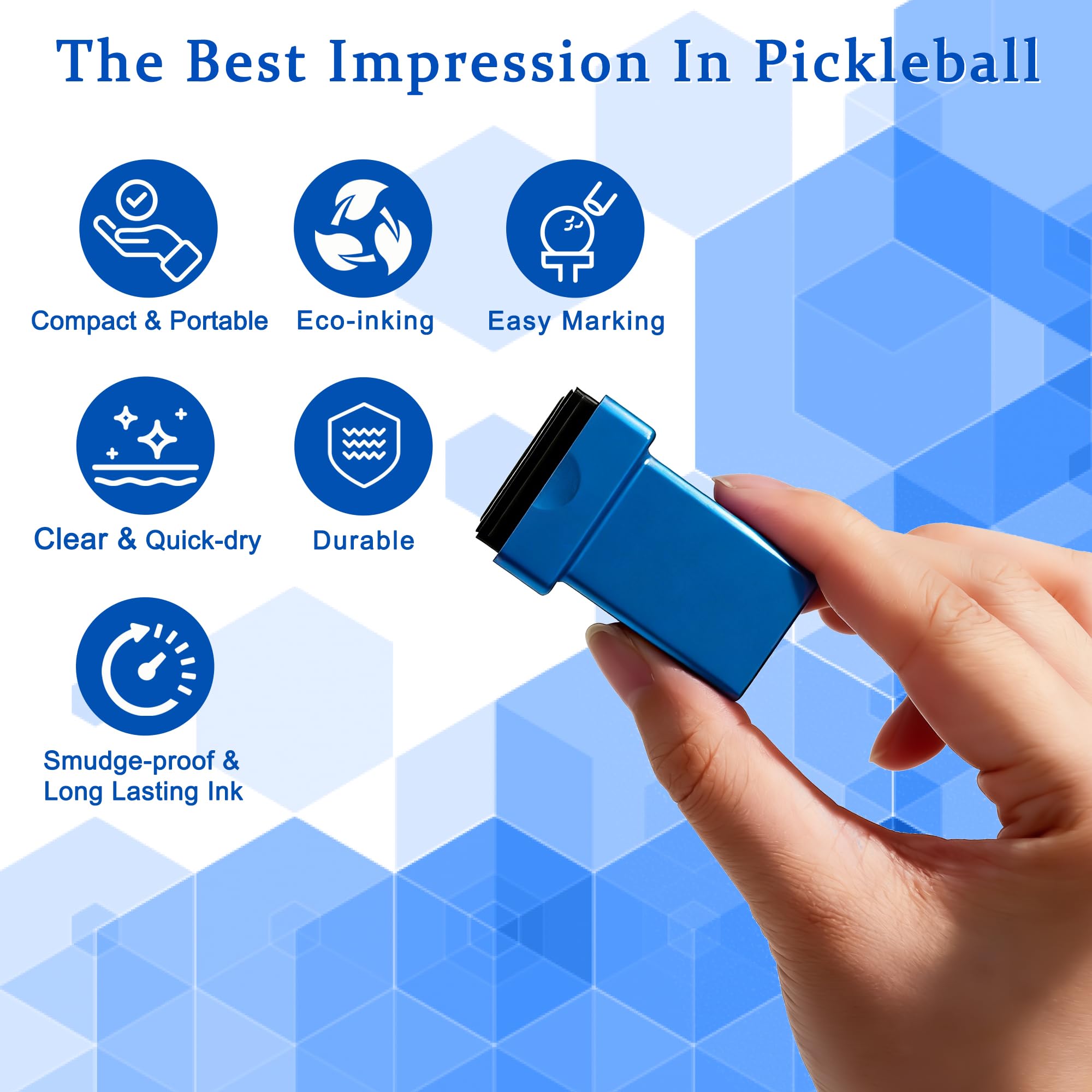 LACGO Spersonalizowany znaczek Pickleball, samotuszujący się marker Pickleball do identyfikacji kul, marynat, akcesoria do marynat, akcesoria dla mężczyzn i kobiet, entuzjastów pickleballa (litera C)