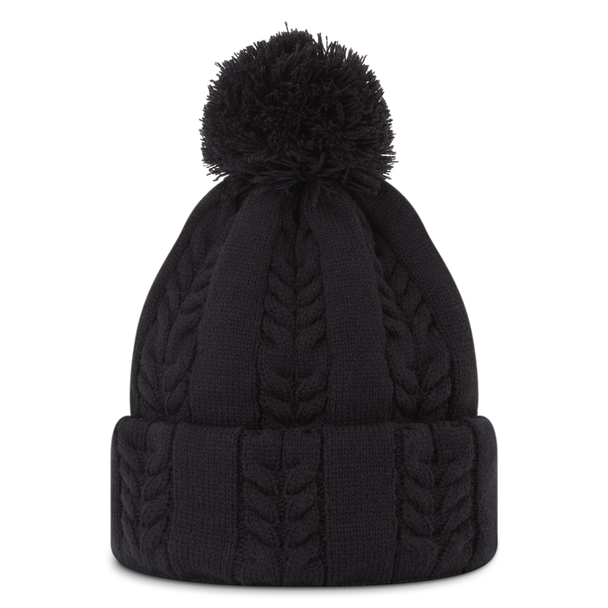Footjoy Womens Cable Knit Beanie Cold Weather Hat, Navy, 1 EU