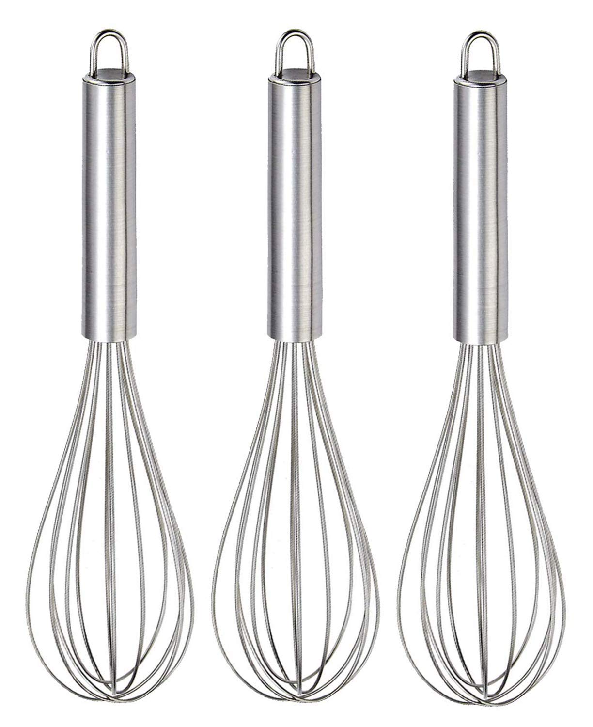 Kuber Industries 3 Pieces Stainless Steel Hand Blender Mixer Froth Whisker Latte Maker for Milk Coffee Egg Beater Juice,30 Cm (Silver) - CTKTC031323 (B081K3WRPW) Amazon Price History, Amazon Price Tracker