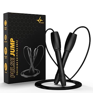 PulseIT Adjustable Skipping Rope for Men & Women | Speed Jump Rope for Cardio, Weight Loss, Fitness & CrossFit | Tangle-Free, Lightweight & Durable – Ideal for Home & Gym Workouts - image, photos