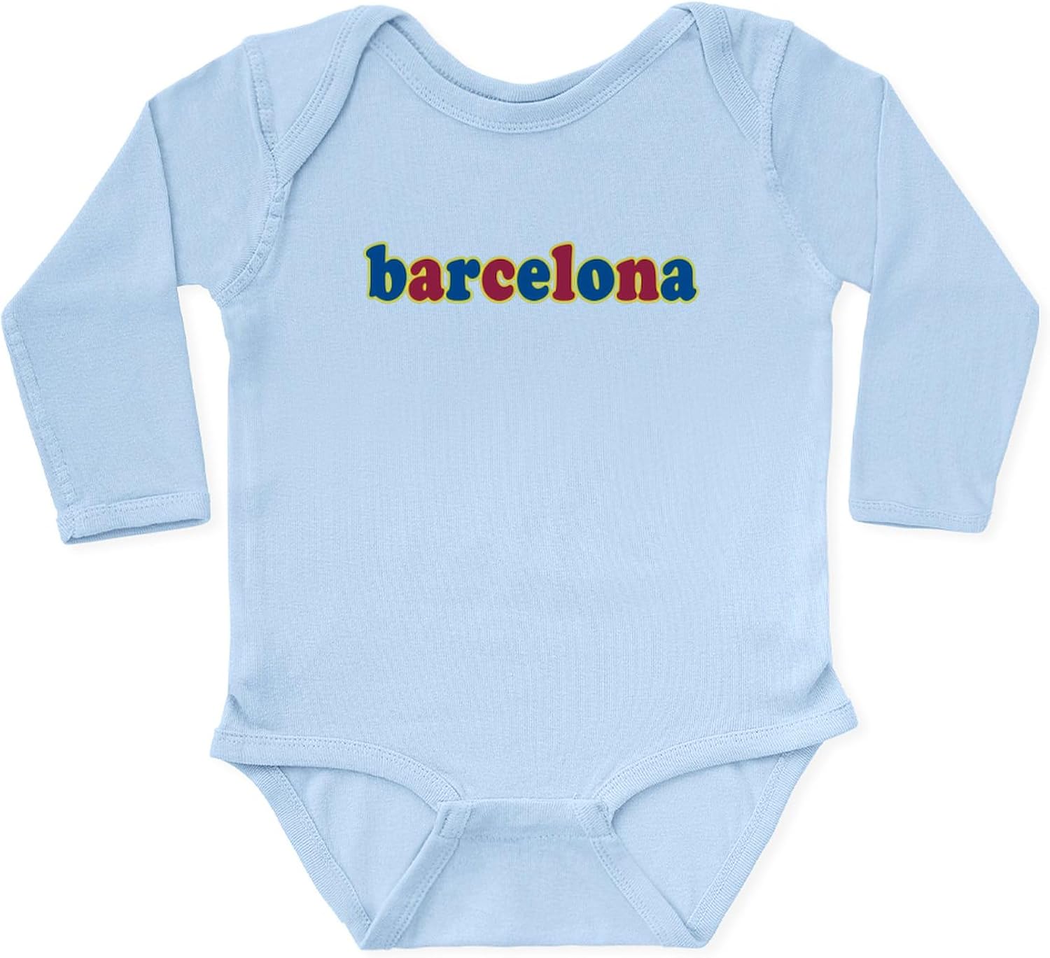 CafePress Barcelona Long Sleeve Infant Bodysuit Cute Long Sleeve Infant Baby Bodysuit Romper