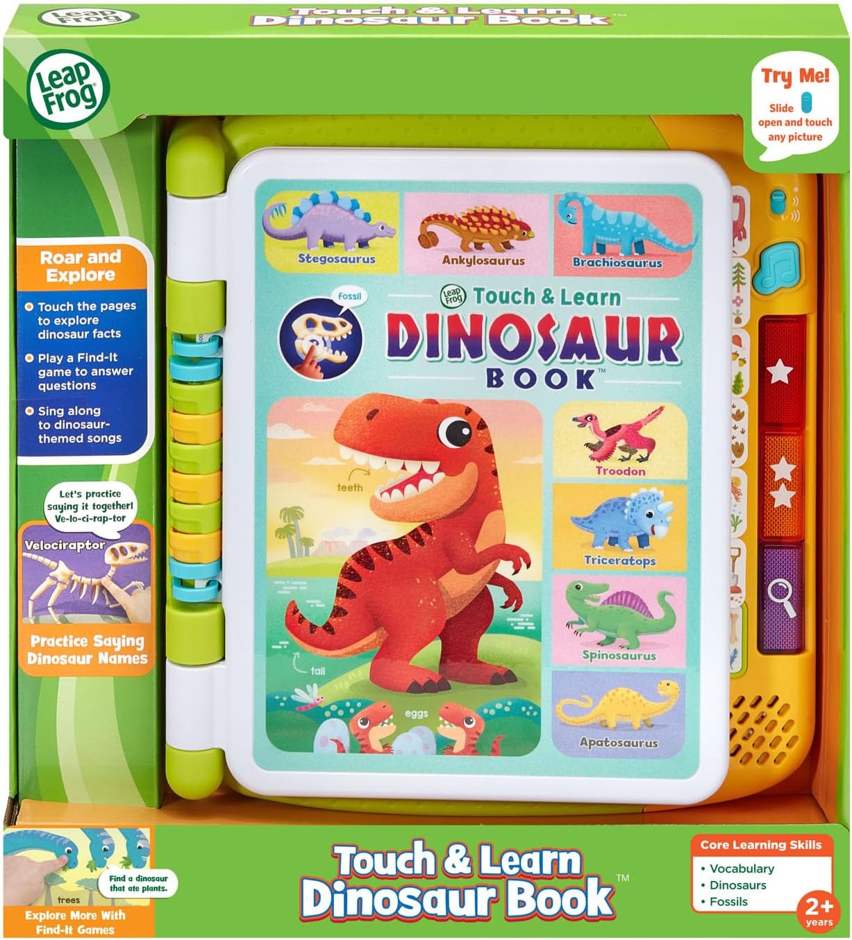 LeapFrog Touch and Learn Dinosaur Book