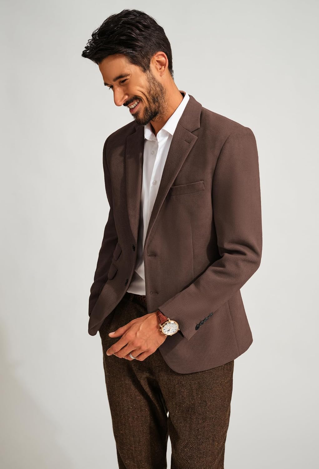 PJ PAUL JONES Mens Blazer Smart Casual Corduroy Blazer Jacket Lightweight Suit Jackets Sport Coats 8 71g0R +GXTL. AC SL1500