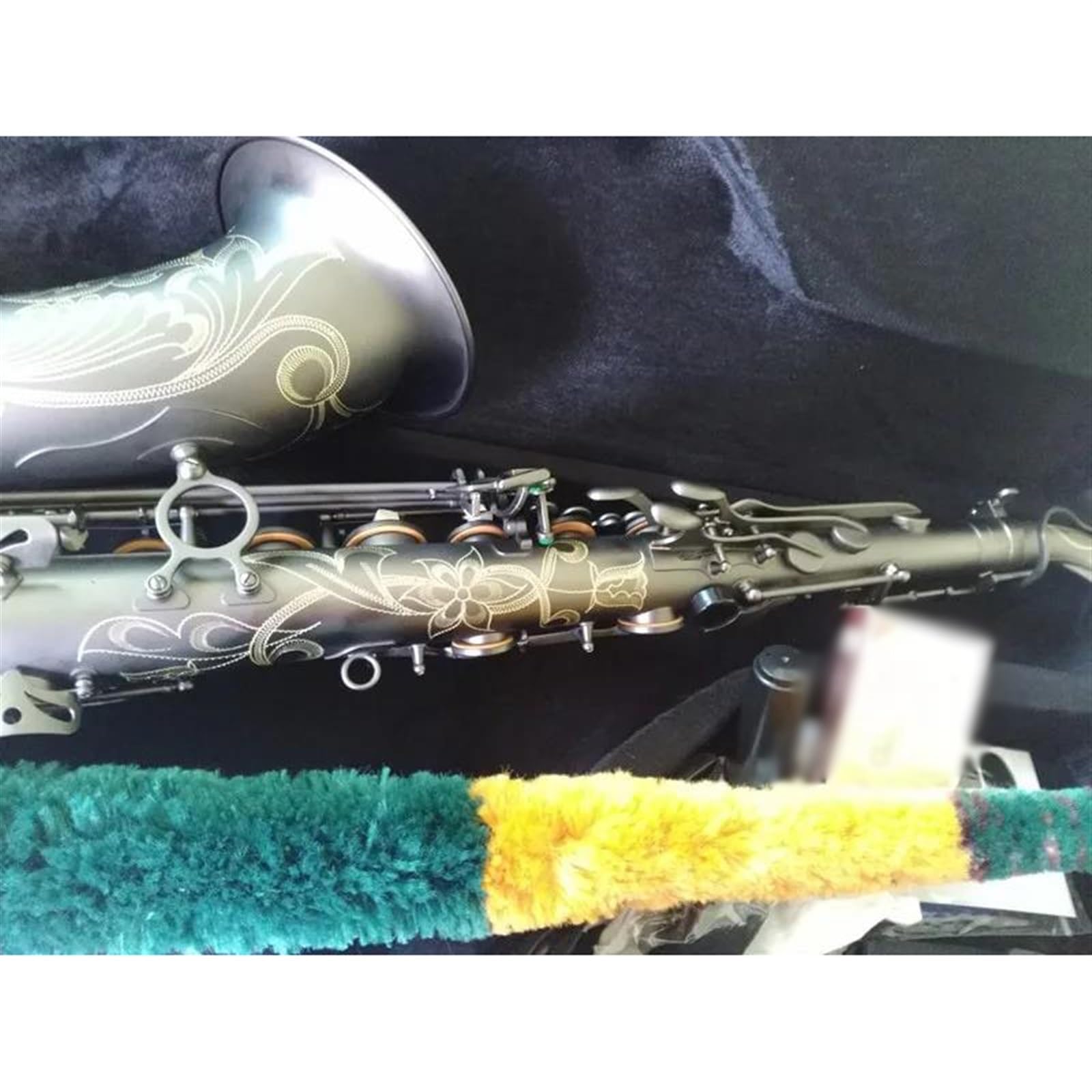 Saxofón Saxofón Tenor, Instrumento Musical Negro Mate, Saxofón Tenor Profesional Con Estuche