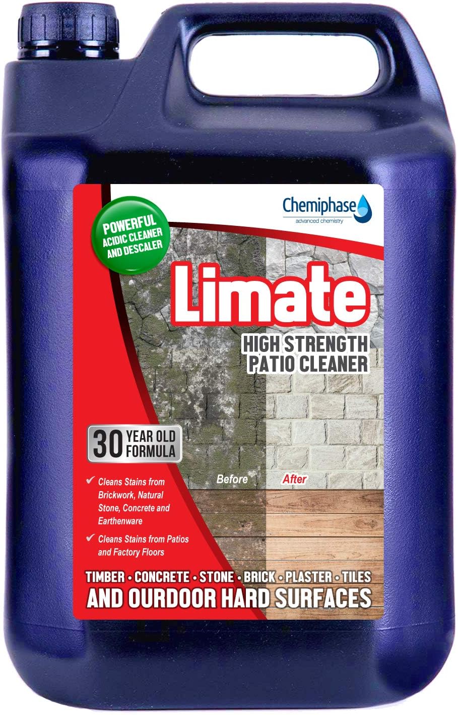 Limate Brick and Patio Cleaner 1 x 5 litres Amazon.co.uk Garden
