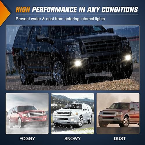 Vista 54 de Nilight Conjunto de luces antiniebla compatible con Ford Focus SVT 2002 2003 2004 2005 2006 Ford Focus SVT 2005-2007 Ford Escape 2003-2004 Ford Ford