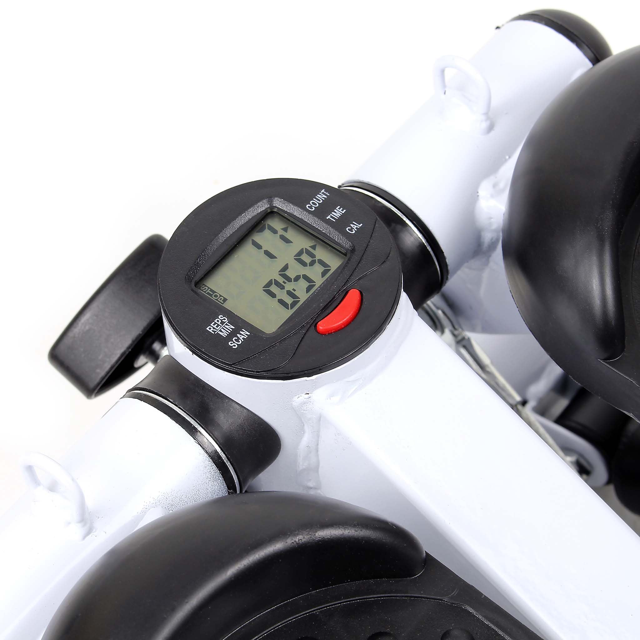 Wiltec Stepper do ćwiczeń 41 x 30 x 18 cm z wyświetlaczem LCD, trenażer schodowy do treningu nóg i pośladków, antypoślizgowe pedały