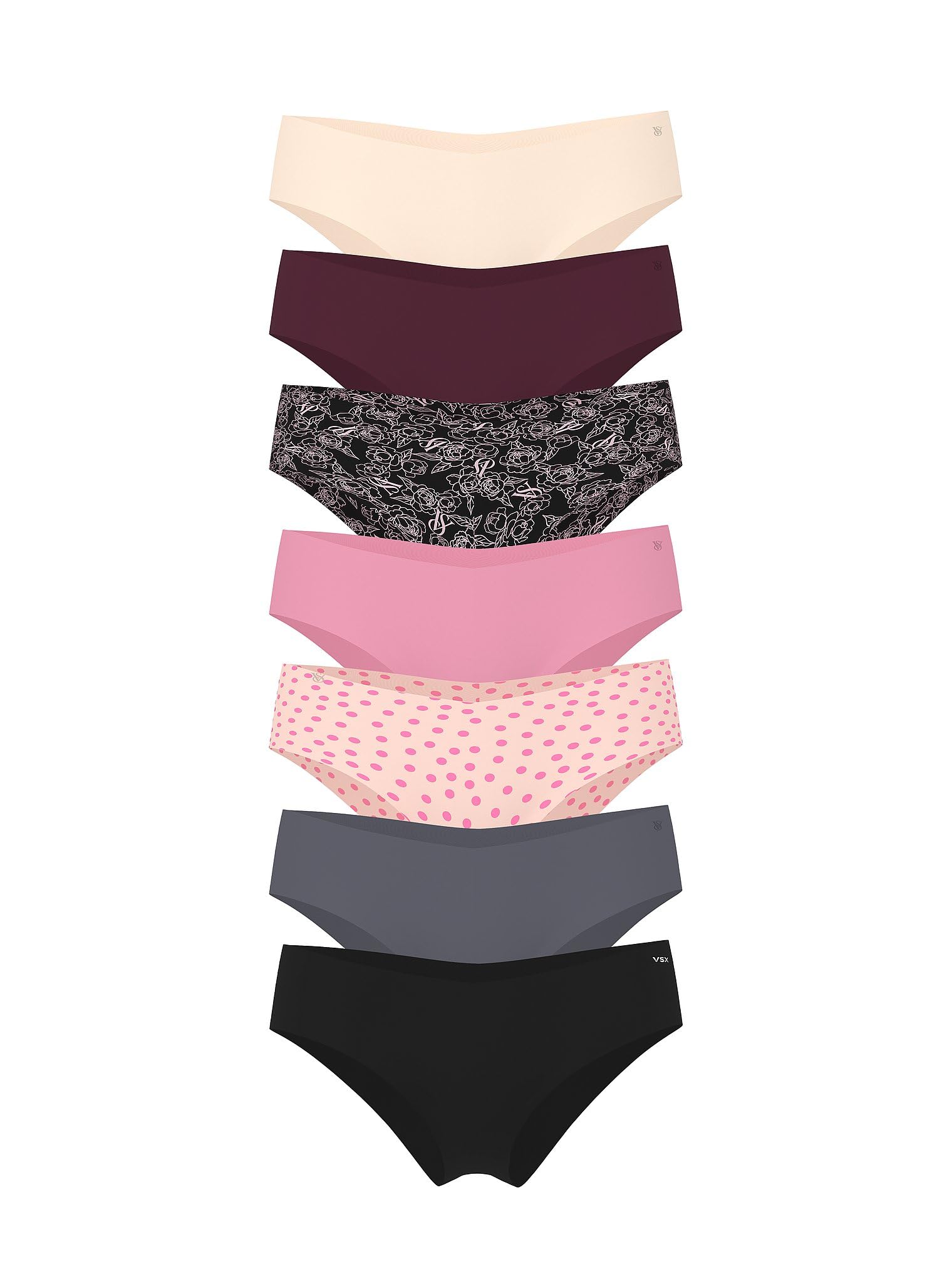 Victorias Secret Womens No Show Cheeky Underwear Minimal Coverage Panties for Women Multi Pack XS-XXL