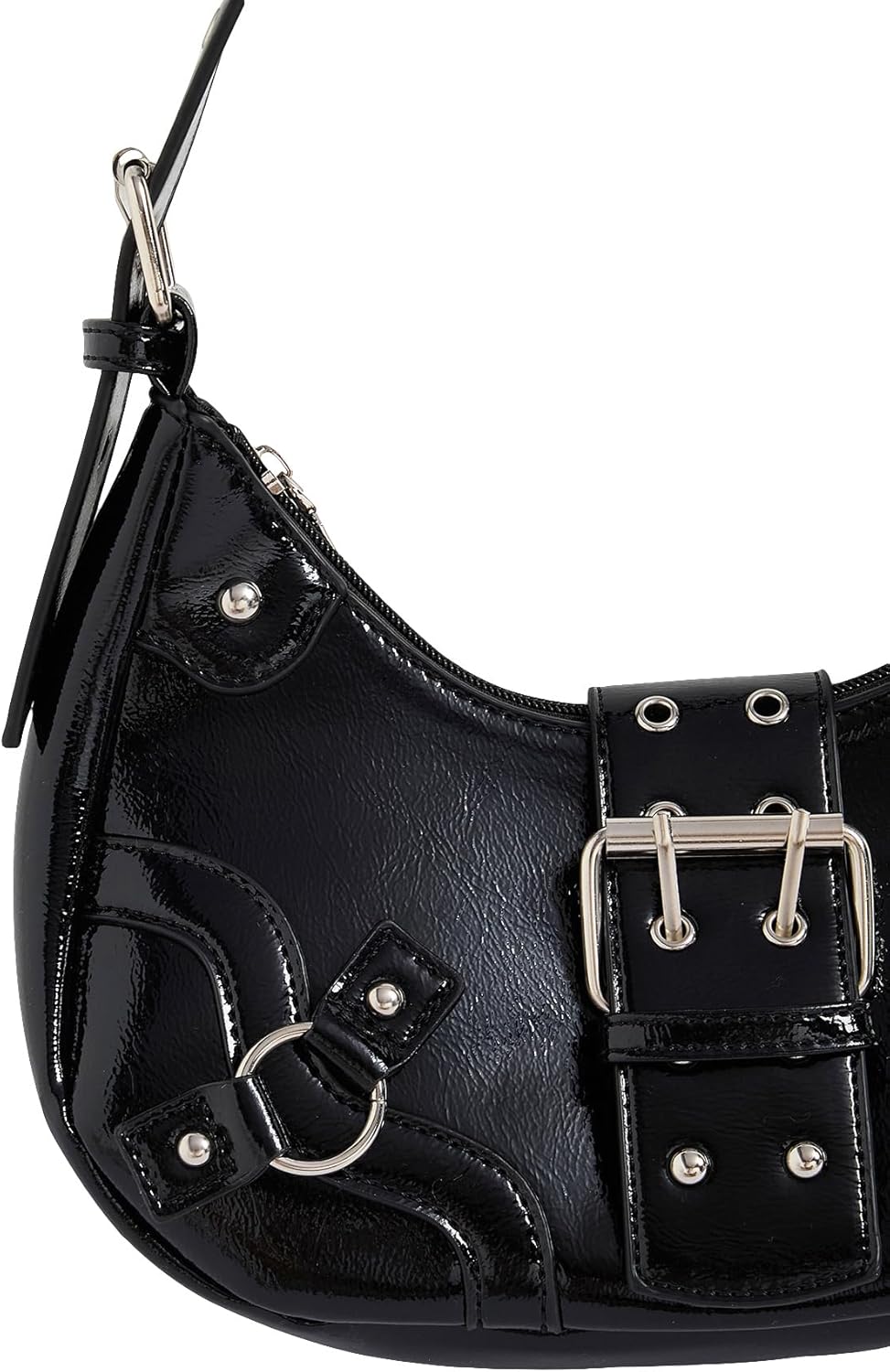 Verdusa Women's Y2k Purse Goth Handbag Studded PU Leather Clutch Handbag Boho Shoulder Bags - Image 4