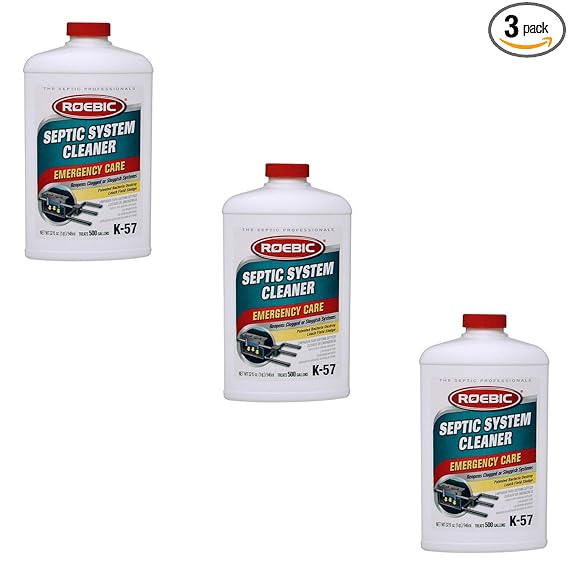 Roebic Laboratories,Inc. K-57 Septic System Treatment, 32-Ounce - 3 Pack