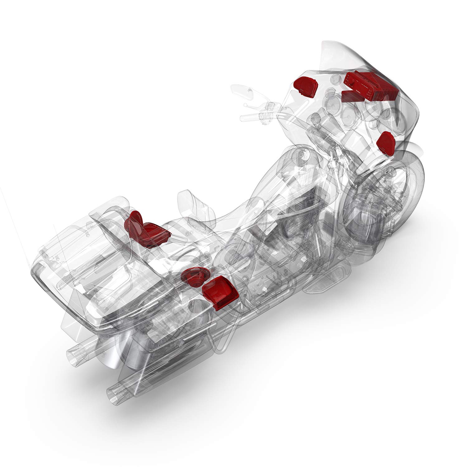 Rockford Fosgate HD9813RGU-STAGE3 Digital Media Receiver, Six Speakers & Amplifier Kit for 1998-2013 Harley-Davidson Road Glide Ultra