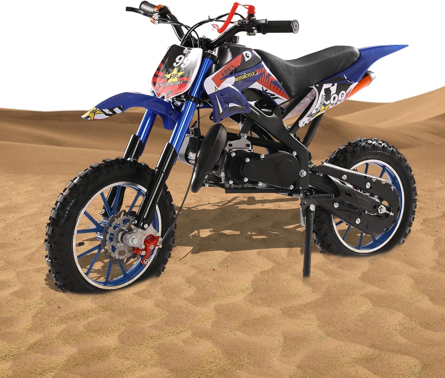 2-Stroke Gas Power Kids Dirt Bike, 49cc Kids Mini Motocross - The Ultimate Off-Road Thrill with High Speed, Maximum Control and Endless Adventure, Racing Max Speed 40km/H