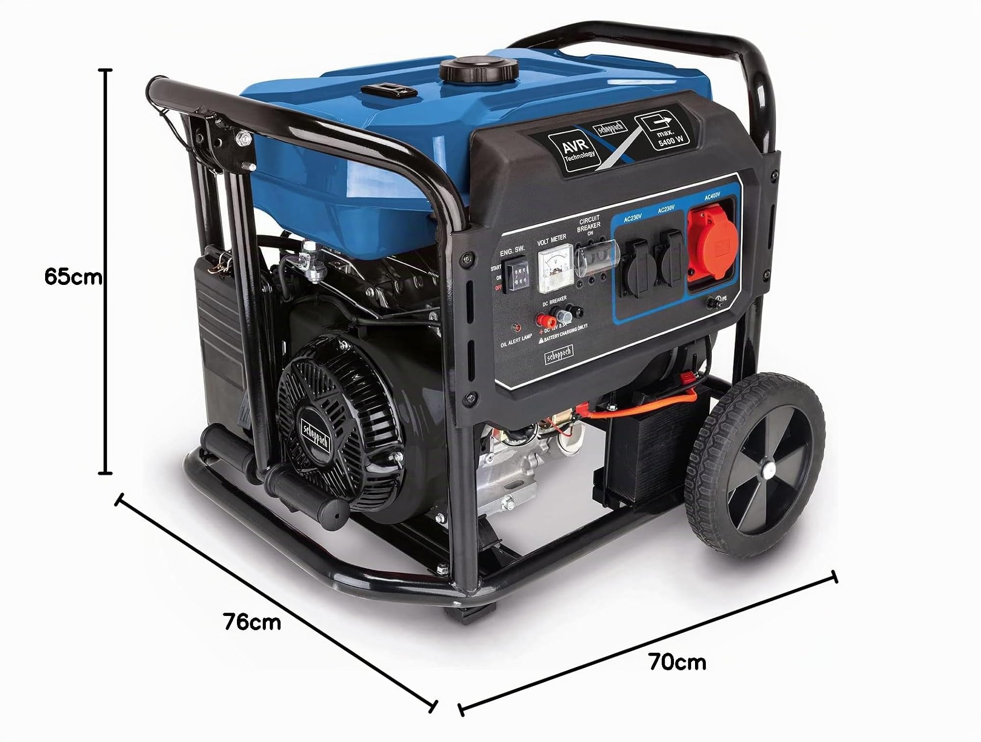 Scheppach Générateur de courant à essence SG7100x avec démarrage électrique