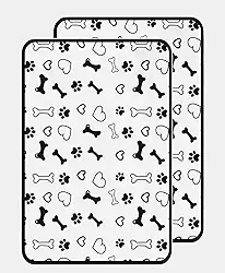 Tapete Higiênico Lavável para Cães YOLOPET – Impermeável, Reutilizável, Vários Tamanhos e Estampas (P (60x50cm), Pet Kit 2 un)