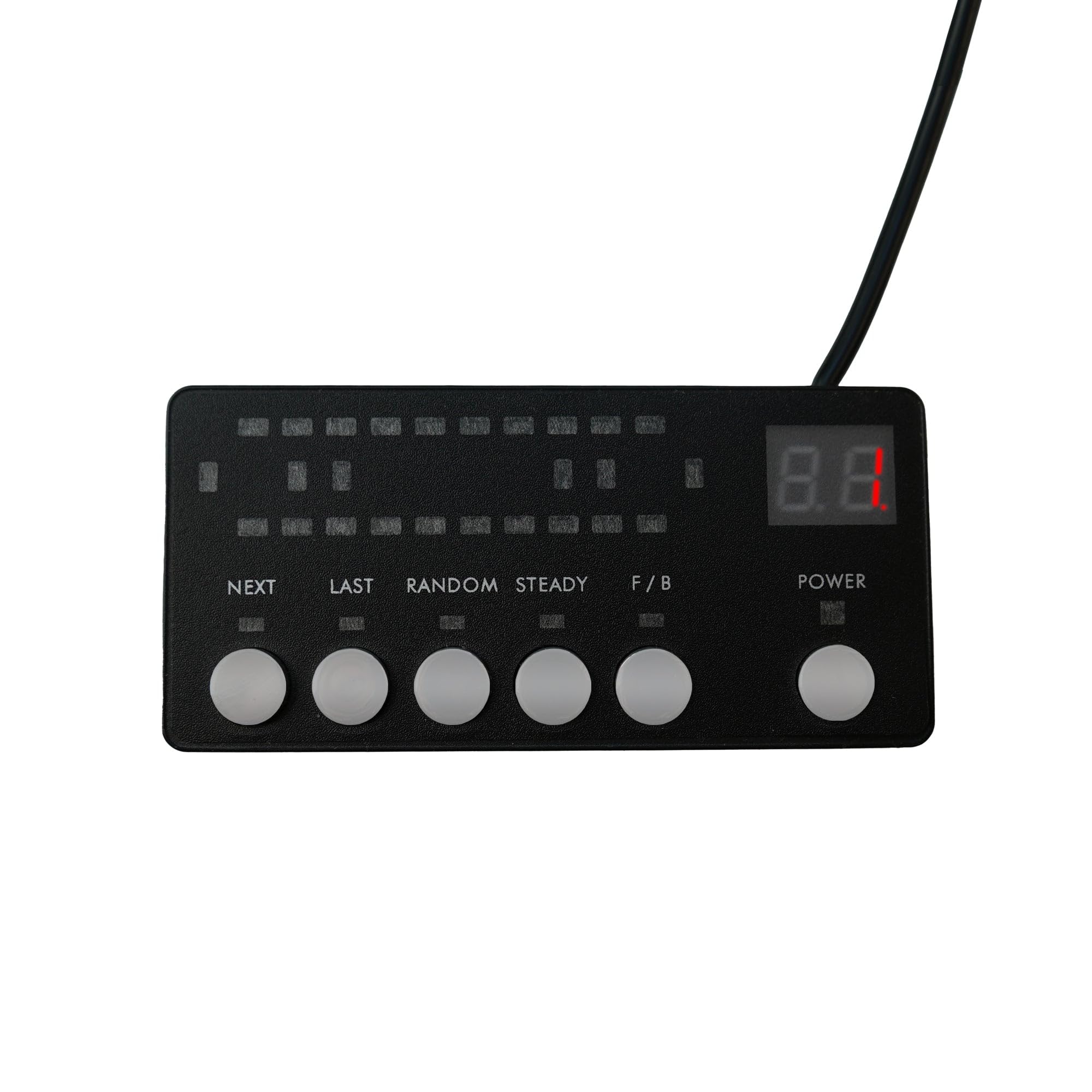 Luz Ámbar de Emergencia 120cm con Panel de Control para Vehículos | 88 LEDs Alta Intensidad | 16 Modos | Resistente al Agua | Baliza Intermitente Estroboscópica | Luz de Recuperación para Vehículos