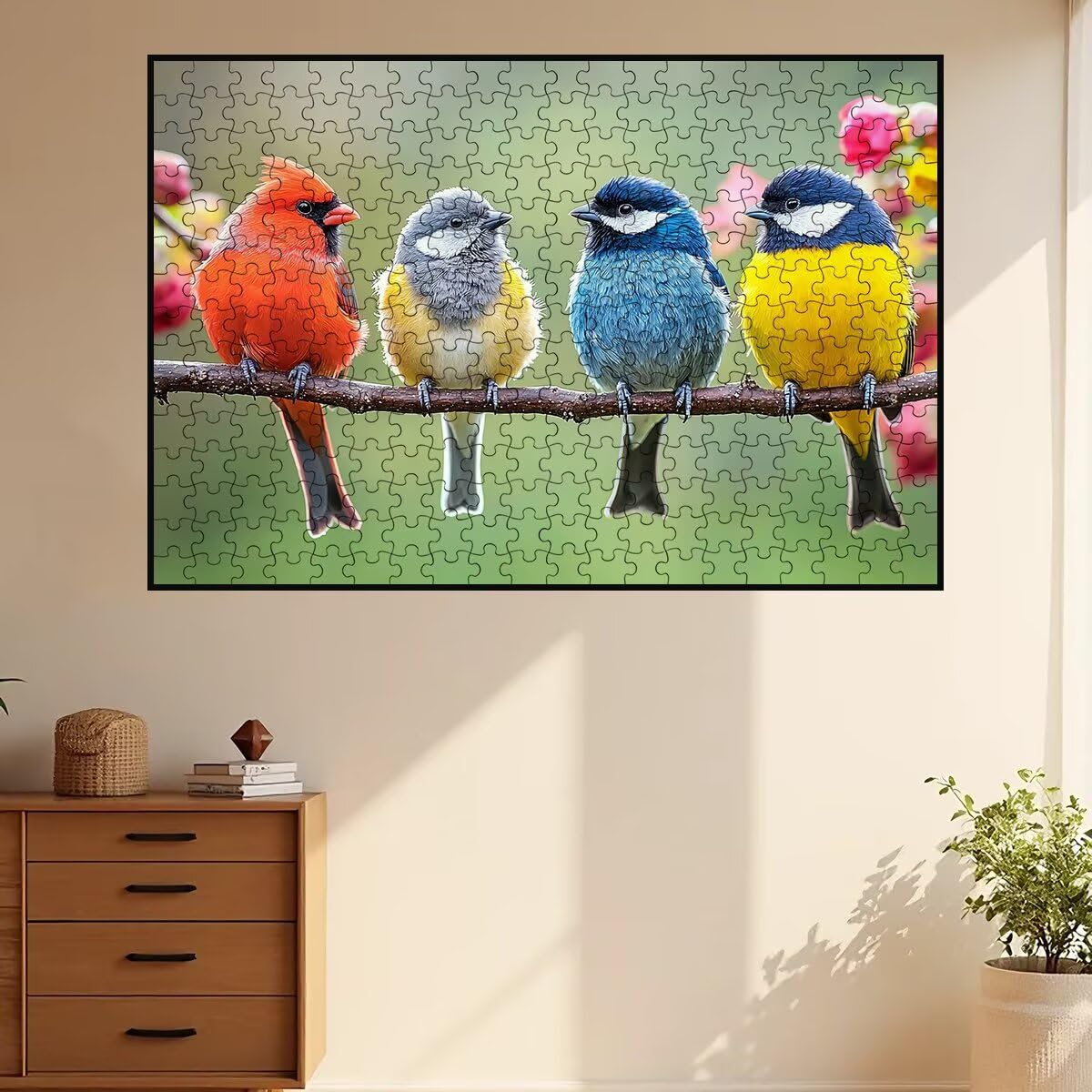 Puzzle 3000 sztuk ptak, drewniane puzzle zwierzęce, klasyczne wyzwanie puzzle dla całej rodziny, zabawki puzzle litery na plecach, oryginalne prezenty dla mężczyzn Decor -2359