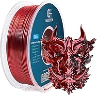 Vista 2 de Geeetech - Filamento PLA de 0.07 pulgadas, filamento de seda de bicolor, consumo dicromático de coextrusión brillante, 2.2 libras, 1 carrete