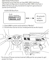 Vista 7 de Adaptador Bluetooth 5.0 Receptor de audio para Audi, AMI MMI Bluetooth Kits de coche Cable de interfaz de música, adaptador de cable de interfaz